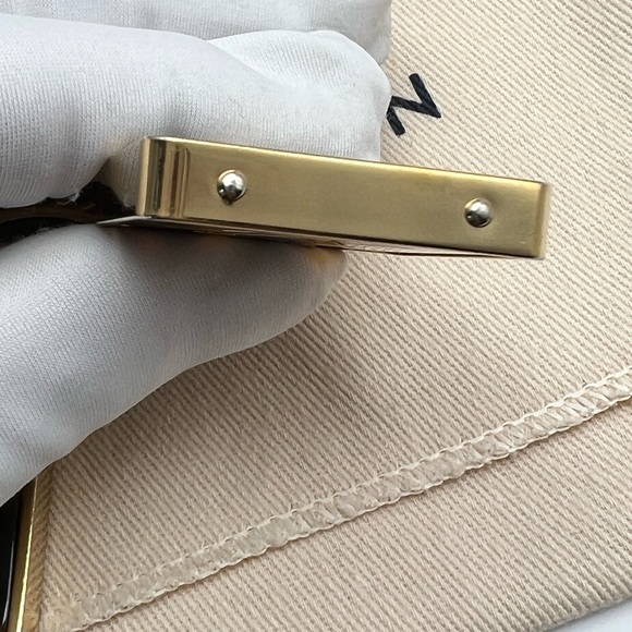 LOUIS VUITTON Porte Cles Confidence Bag Charm Key Ring Gold Metallic M65088 - Picture 17 of 17